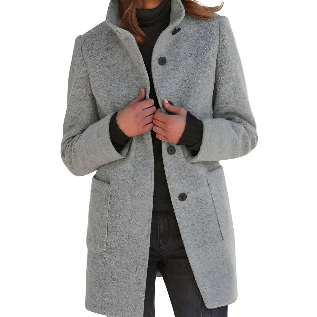 Karil | Klasyczny płaszcz z mieszanki wełny