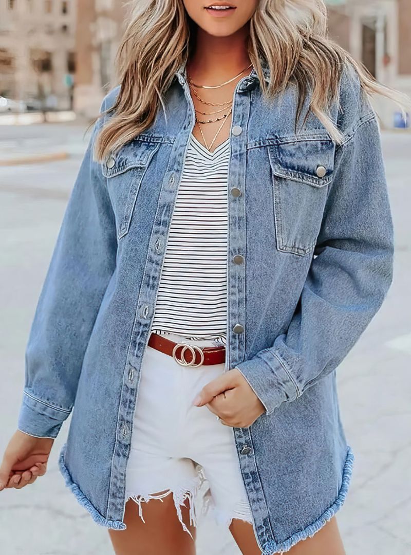 Aurelia - Klasyczna Codzienna Kurtka Dżinsowa