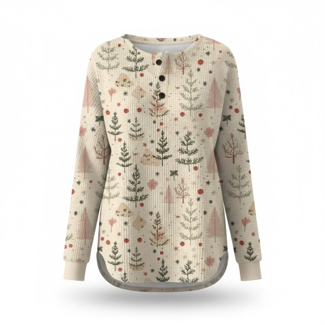 Joanna | Dwuwarstwowy Sweter Waffle dla Kobiet