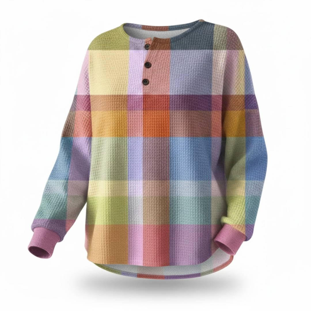 Karolina | Dwuwarstwowy Sweter Waffle dla Kobiet