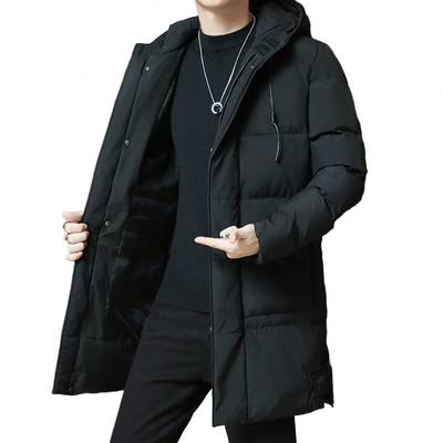 Jerzy | Męski Stylowy Pikowany Płaszcz