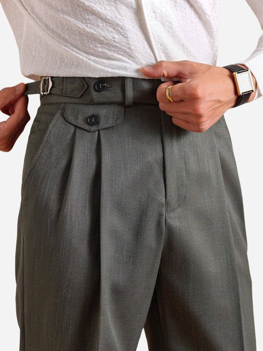 Lissone Wysokie Spodnie Plisowane