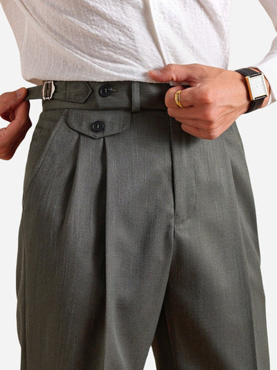 Lissone Wysokie Spodnie Plisowane