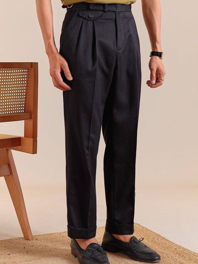 Lissone Wysokie Spodnie Plisowane