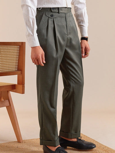 Lissone Wysokie Spodnie Plisowane