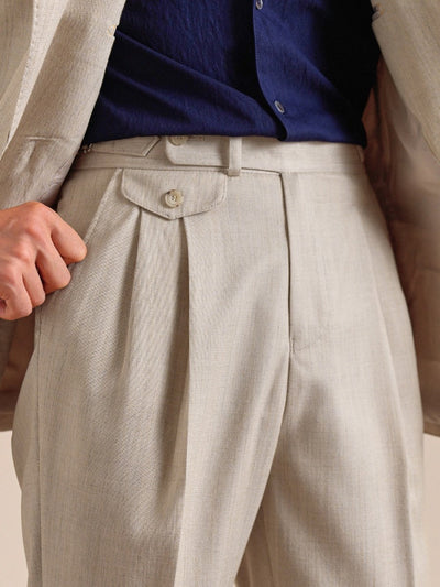 Lissone Wysokie Spodnie Plisowane