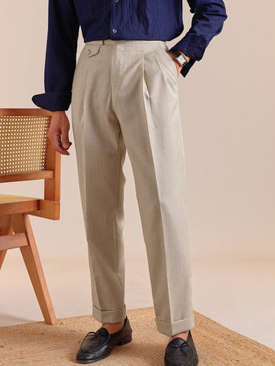 Lissone Wysokie Spodnie Plisowane