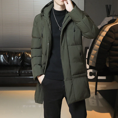 Jerzy | Męski Stylowy Pikowany Płaszcz