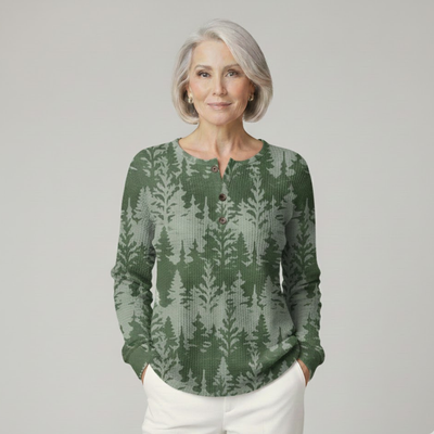 Lena | Dwuwarstwowy Sweter z Dzianiny Waffle dla Kobiet