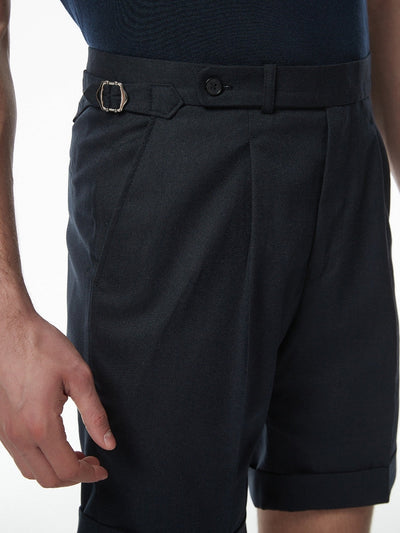 Szorty Amalfi z Wysokim Stanem z Mieszanki Lnu