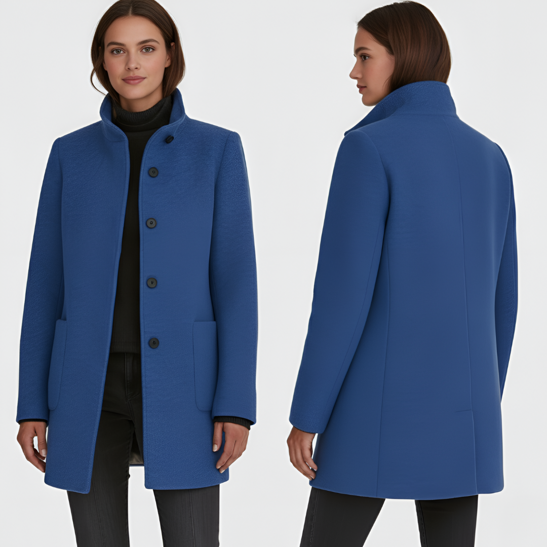 Karil | Klasyczny płaszcz z mieszanki wełny
