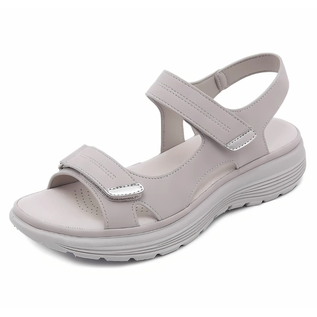 Halina | Eleganckie Skórzane Sandały z Całodziennym Komfortem