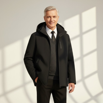 Leon | Męska Premium Kurtka Biznesowa Zimowa