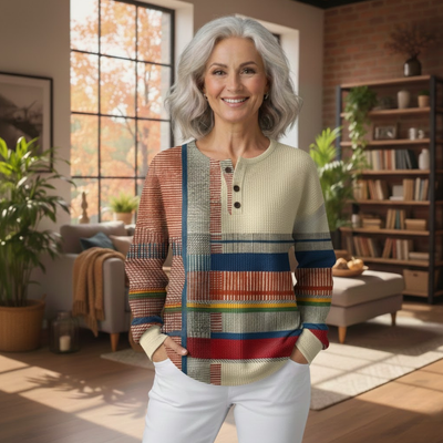 Ewa | Dwuwarstwowy Sweter Waffle dla Kobiet