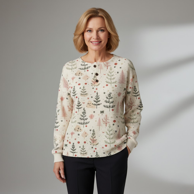 Joanna | Dwuwarstwowy Sweter Waffle dla Kobiet