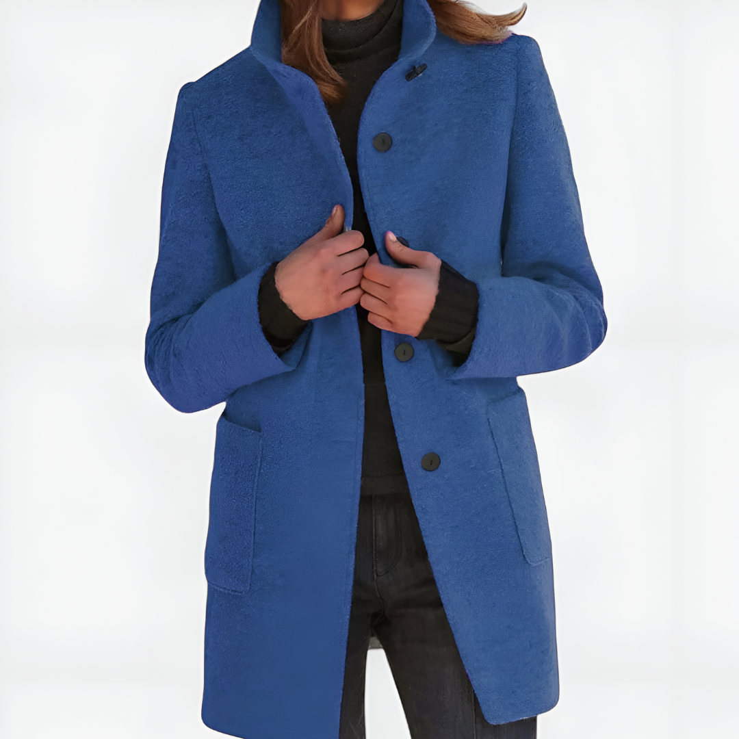 Karil | Klasyczny płaszcz z mieszanki wełny