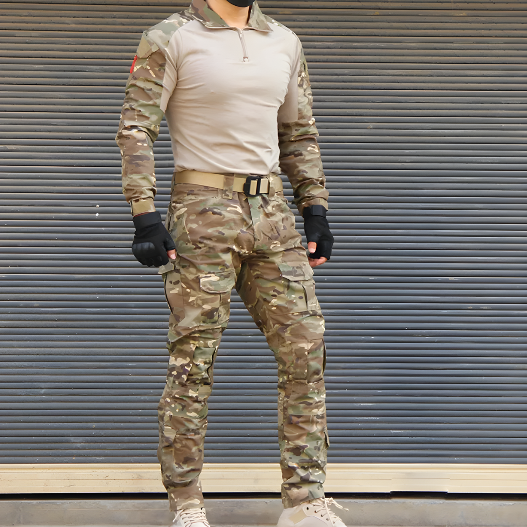 Filip | Męski Kompletny Zestaw Outdoorowy w Kamuflażu