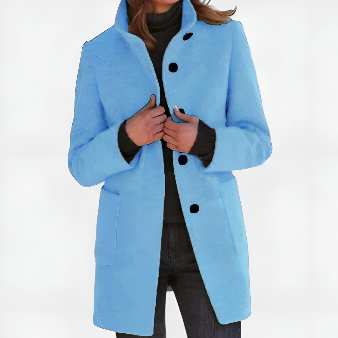 Karil | Klasyczny płaszcz z mieszanki wełny