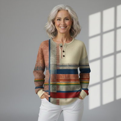 Ewa | Dwuwarstwowy Sweter Waffle dla Kobiet