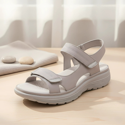 Halina | Eleganckie Skórzane Sandały z Całodziennym Komfortem