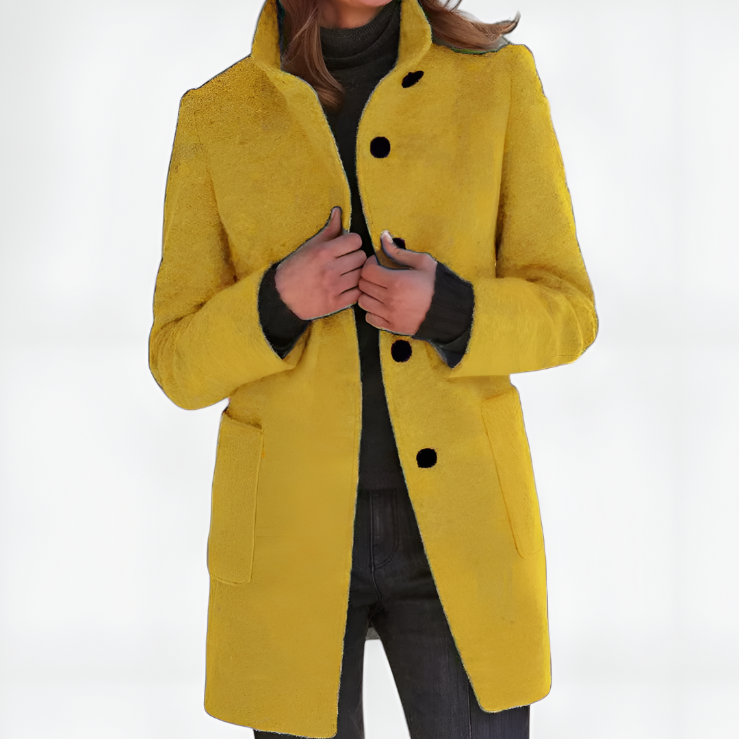 Karil | Klasyczny płaszcz z mieszanki wełny