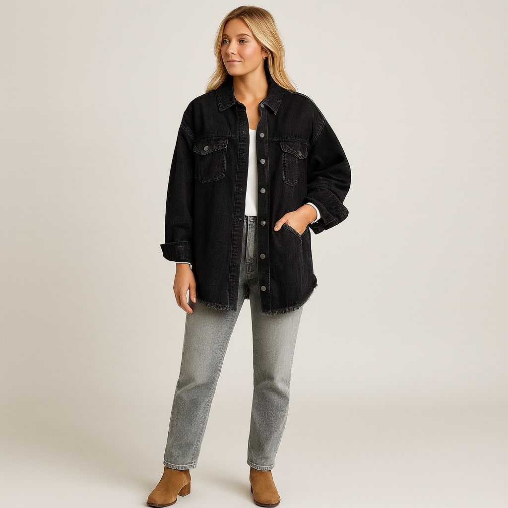 Aurelia - Klasyczna Codzienna Kurtka Dżinsowa