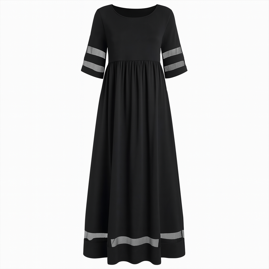 Aubrey - Opływowa sukienka midi dla niewymuszonej elegancji dla kobiet