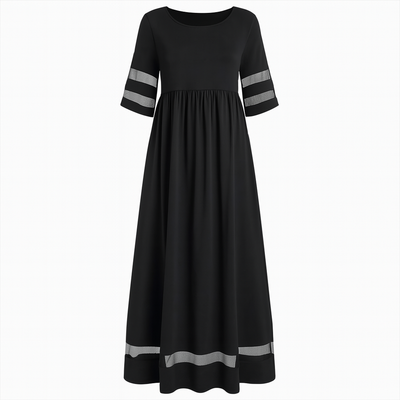 Aubrey - Opływowa sukienka midi dla niewymuszonej elegancji dla kobiet